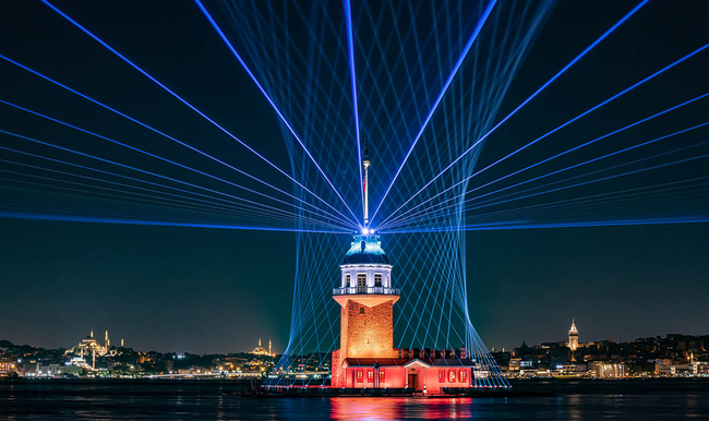 Maiden Tower grandMA3 Running Spectacular Maiden’s Tower Installation in Istanbul